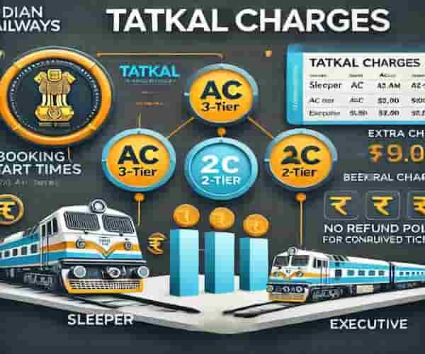 Tatkal Charges - Indian Railway