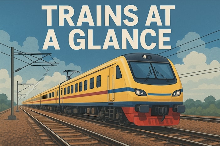 Train at glance book