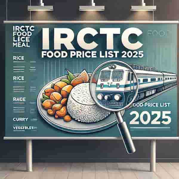 Irctc Food Price List 2025