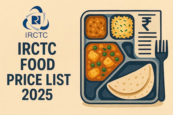 IRCTC Food Price List