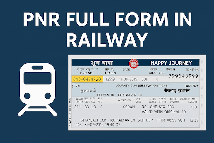 PNR Full form in railway